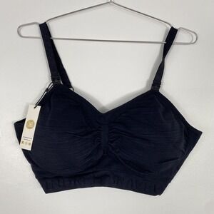 Kindred Bravely Sublime Nursing Pumping Bra Womens 2XL Busty Black Wireless